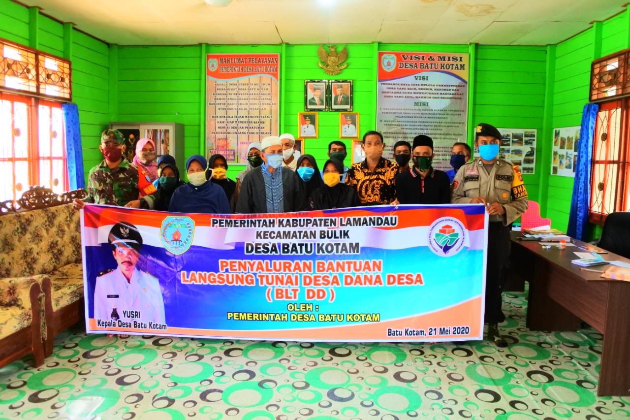 PENYALURAN BLT-DD DESA BATU KOTAM TAHAP PERTAMA